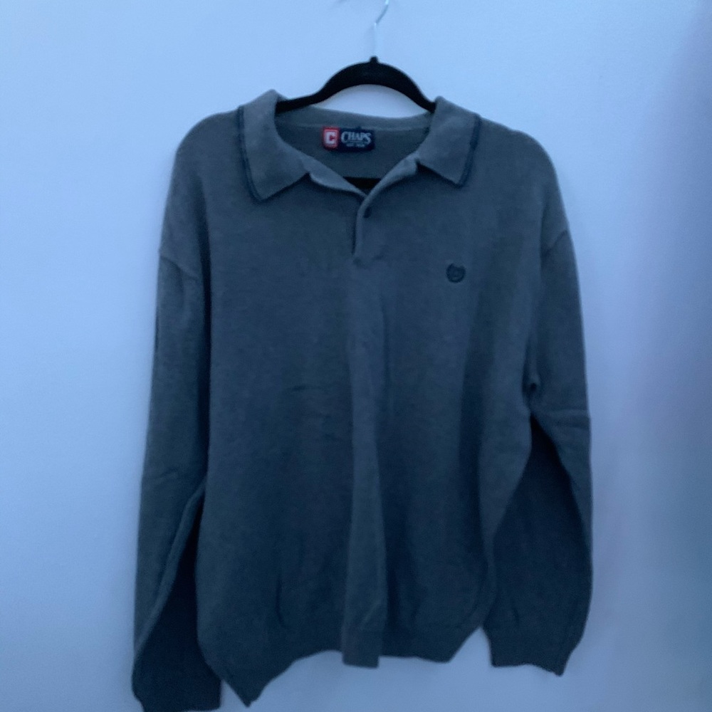 Chaps grey pull over